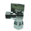 Budget 🧨 PROFLO® 5/8 x 3/8 in. Compression Knob Angle Supply Stop Valve in Chrome Plated 🔔 -Fire Safety Pro Store Query