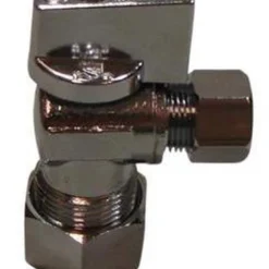 Coupon ❤️ PROFLO® 5/8 x 1/4 in. OD Tube Knob Handle Angle Supply Stop Valve in Chrome Plated ✔️