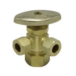 Budget 🎉 PROFLO® 5/8 x 3/8 in. Compression Oval Handle Angle Supply Stop Valve in Chrome Plated ✨