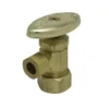 Best Sale ✔️ PROFLO® 5/8 x 3/8 in. OD COMP Multi-Turn Angle Supply Stop Valve in Rough Brass (Low Lead) 💯 -Fire Safety Pro Store Query 15