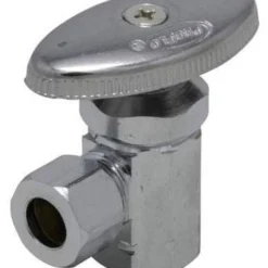 Budget 🧨 PROFLO® 3/8 in. FIPS x Compression Knob Angle Supply Stop Valve in Polished Chrome 🌟
