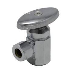 Hot Sale ⭐ PROFLO® 1/2 x 3/8 in. FIPS x Compression Knob Angle Supply Stop Valve in Polished Chrome 👍