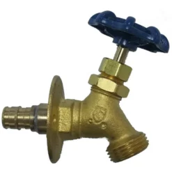New 👍 PROFLO® Angle Brass 1/2 x 3/4 in. PEX x Hose Thread Sillcock 🌟
