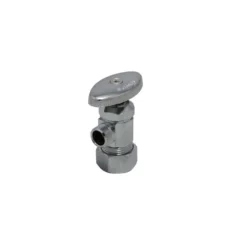 Buy 🎉 PROFLO® 5/8 x 3/8 in. OD Compression Oval Angle Supply Stop Valve in Polished Chrome 🛒