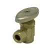 Discount ⭐ PROFLO® 1/2 x 3/8 in. Sweat x Compression Knob Angle Supply Stop Valve in Polished Chrome 🤩 -Fire Safety Pro Store Query 234