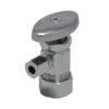 Coupon 🥰 PROFLO® 5/8 x 1/4 in. Compression Knob Handle Angle Supply Stop Valve in Chrome Plated ⌛ -Fire Safety Pro Store Query 258