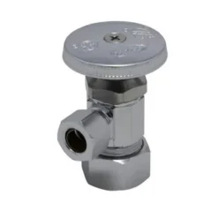 Outlet 🧨 PROFLO® 5/8 x 3/8 in. Compression Knob Handle Straight Supply Stop Valve in Chrome Plated 🎁