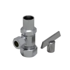 Buy 👏 PROFLO® 5/8 x 3/8 in. Compression Loose Key Angle Supply Stop Valve in Polished Chrome ✨