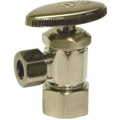 Discount 🔔 PROFLO® 200 Series 5/8 x 3/8 in. Angle Supply Stop Valve in Brushed Nickel ❤️