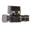 Brand new 👏 PROFLO® 1/2 x 3/8 in. F1960 x OD Tube Lever Straight Supply Stop Valve in Chrome Plated ⌛ -Fire Safety Pro Store Query 33