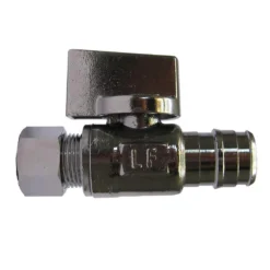 Brand new 👏 PROFLO® 1/2 x 3/8 in. F1960 x OD Tube Lever Straight Supply Stop Valve in Chrome Plated ⌛