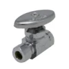 Budget 👏 PROFLO® 3/8 in. FIPS x OD Compression Oval Straight Supply Stop Valve in Chrome Plated ⌛ -Fire Safety Pro Store Query 355