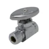 New 🎉 PROFLO® 1/2 x 3/8 in. FIPS x OD Compression Oval Straight Supply Stop Valve in Chrome Plated 🛒 -Fire Safety Pro Store Query 357