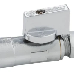 Best deal 🤩 PROFLO® 1/2 x 3/8 in. Sweat x Compression Lever Straight Supply Stop Valve in Chrome Plated 🧨