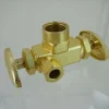 Cheapest 🤩 PROFLO® 1/2 x 3/8 x 3/8 in. FIPS x OD Compression x OD Compression Double Angle Supply Stop Valve in Rough Brass ✔️ -Fire Safety Pro Store Query 410