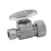 New ❤️ PROFLO® 5/8 x 3/8 in. Compression Straight Supply Stop Valve in Brushed Nickel 🥰 -Fire Safety Pro Store Query 447