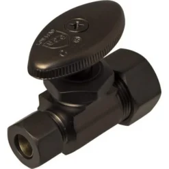 New 👏 PROFLO® 5/8 x 3/8 in. Compression Straight Supply Stop Valve in Oil Rubbed Bronze ✔️
