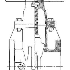 Promo 😍 Kennedy Valve Mfg. KS-RW Series 8 in. Flanged Ductile Iron Open Left Resilient Wedge Gate Valve with Handwheel 👏