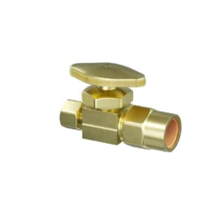 Discount 👏 PROFLO® 1/2 x 3/8 in. Solvent Weld x Compression Oval Straight Supply Stop Valve in Rough Brass 🥰